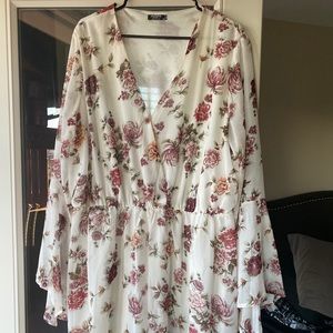 Bell sleeve romper